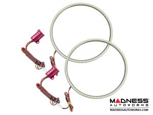 Jeep Wrangler JL LED Surface Mount Headlight Halo Kit - Red Jeep Wrangler JL LED Surface Mount Headlight Halo Kit - Red